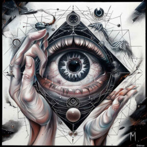 eyes tattoo design ideas Surrealism mysterious watchful symbol of determination