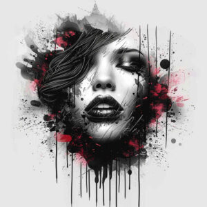 abstract-face – tattoo design ideas free ai generated – high-resolution-tattoo – for-knee – Gallery: faces-inkby-ai