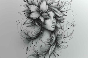 abstract-face – tattoo design ideas free ai generated – ultra-detailed – for-palm – Gallery: faces-inkby-ai