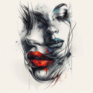 childs-face – tattoo design ideas free ai generated – ink-precision – for-back-of-neck – Gallery: faces-inkby-ai