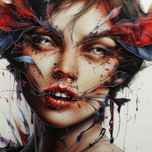 delicate-face – tattoo design ideas free ai generated – hyper-realistic – for-spine – Gallery: faces-inkby-ai