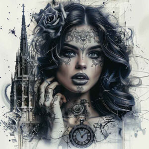 delicate-face – tattoo design ideas free ai generated – hyper-realistic – for-stomach – Gallery: faces-inkby-ai