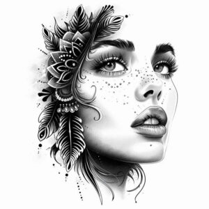 detailed-face – tattoo design ideas free ai generated – high-resolution-tattoo – for-hip – Gallery: faces-inkby-ai