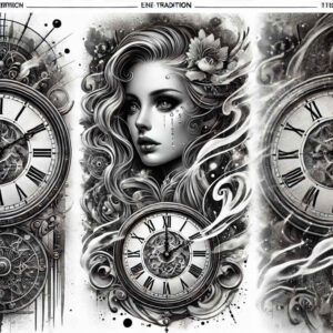 detailed-face – tattoo design ideas free ai generated – soft-transitions – for-shoulder – Gallery: faces-inkby-ai