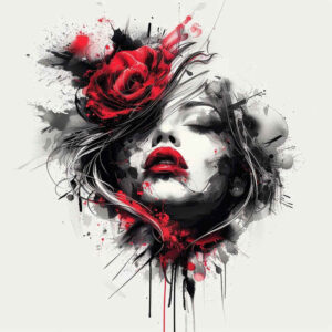 emotions-on-face – tattoo design ideas free ai generated – dimensional-ink – for-thigh – Gallery: faces-inkby-ai