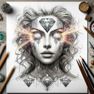 expressive-face – tattoo design ideas free ai generated – ink-layering – for-lower-thigh – Gallery: faces-inkby-ai