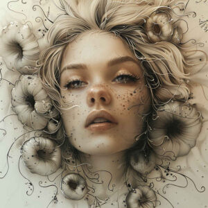 expressive-face – tattoo design ideas free ai generated – ink-realism – for-thigh – Gallery: faces-inkby-ai