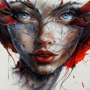 expressive-face – tattoo design ideas free ai generated – realistic-proportions – for-inner-arm – Gallery: faces-inkby-ai