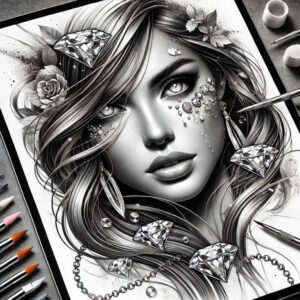 face-and-eyes – tattoo design ideas free ai generated – precise-anatomy – for-upper-back – Gallery: faces-inkby-ai