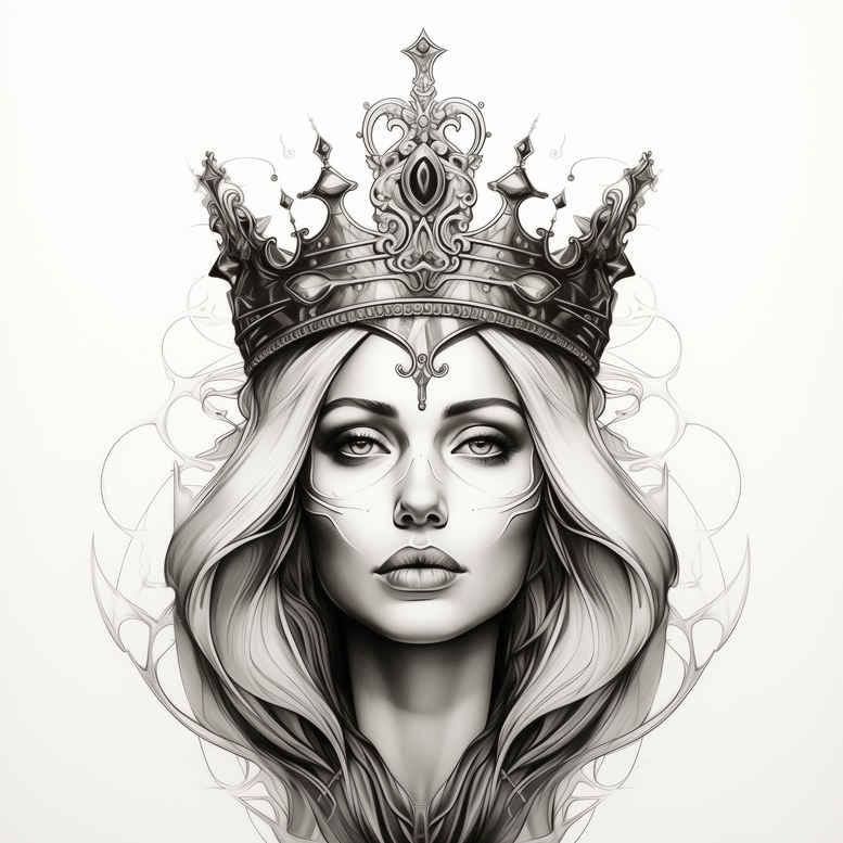 face-and-lips – tattoo design ideas free ai generated – emotional-realism – for-shoulder-blade – Gallery: faces-inkby-ai