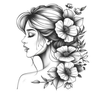 face-in-motion – tattoo design ideas free ai generated – form-fidelity – for-knee – Gallery: faces-inkby-ai