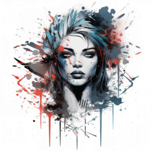 face-in-shadow – tattoo design ideas free ai generated – blended-gradients – for-elbow – Gallery: faces-inkby-ai