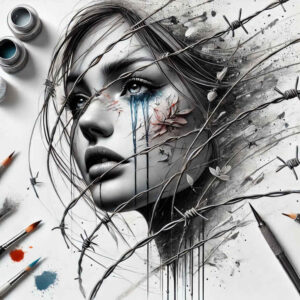face-in-shadow – tattoo design ideas free ai generated – precise-gradient – for-temple – Gallery: faces-inkby-ai