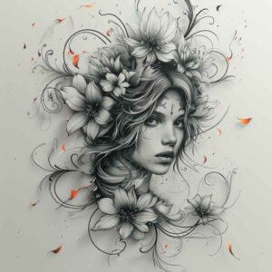 face-in-shadow – tattoo design ideas free ai generated – transparent-layer – for-hand – Gallery: faces-inkby-ai