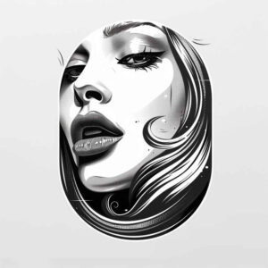 face – tattoo design ideas free ai generated – sharp-focus – for-heel – Gallery: faces-inkby-ai