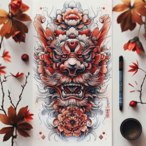 face-with-3d-effect – tattoo design ideas free ai generated – precise-gradient – for-palm – Gallery: faces-inkby-ai