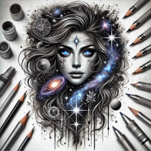 face-with-color – tattoo design ideas free ai generated – subtle-gradients – for-back-shoulder – Gallery: faces-inkby-ai