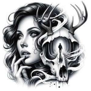 face-with-crown – tattoo design ideas free ai generated – photo-accuracy – for-calf – Gallery: faces-inkby-ai