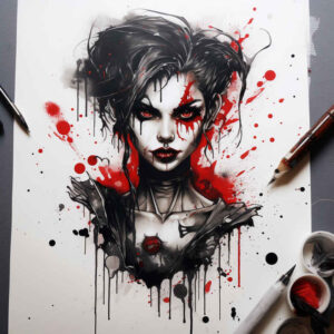 face-with-details – tattoo design ideas free ai generated – contrast-play – for-fingers – Gallery: faces-inkby-ai