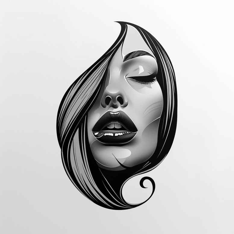 face-with-details – tattoo design ideas free ai generated – glass-effect – for-hand – Gallery: faces-inkby-ai