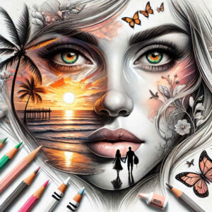 face-with-details – tattoo design ideas free ai generated – studio-quality – for-full-back – Gallery: faces-inkby-ai