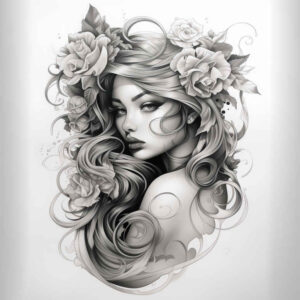 face-with-eyes – tattoo design ideas free ai generated – optical-illusion – for-elbow – Gallery: faces-inkby-ai
