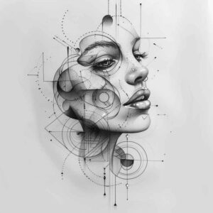 face-with-flowers – tattoo design ideas free ai generated – realistic-movement – for-palm – Gallery: faces-inkby-ai