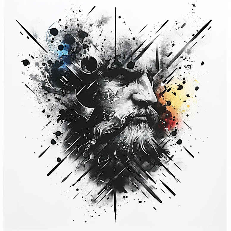 face-with-light – tattoo design ideas free ai generated – skin-illusion – for-lower-back – Gallery: faces-inkby-ai