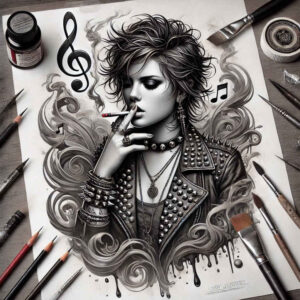 face-with-lines – tattoo design ideas free ai generated – photo-ink – for-back – Gallery: faces-inkby-ai