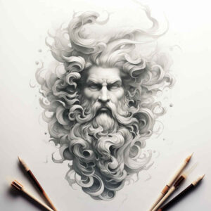 face-with-lines – tattoo design ideas free ai generated – sharp-focus – for-palm – Gallery: faces-inkby-ai