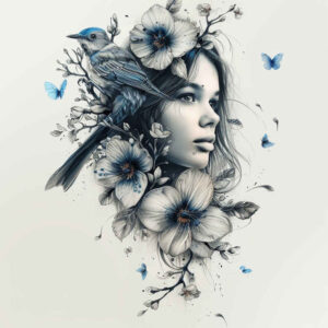 face-with-nose – tattoo design ideas free ai generated – realistic-texture – for-palm – Gallery: faces-inkby-ai