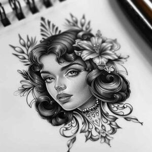 face-with-nose – tattoo design ideas free ai generated – skin-texture – for-heel – Gallery: faces-inkby-ai