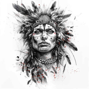 face-with-shadow – tattoo design ideas free ai generated – realistic-color – for-elbow – Gallery: faces-inkby-ai