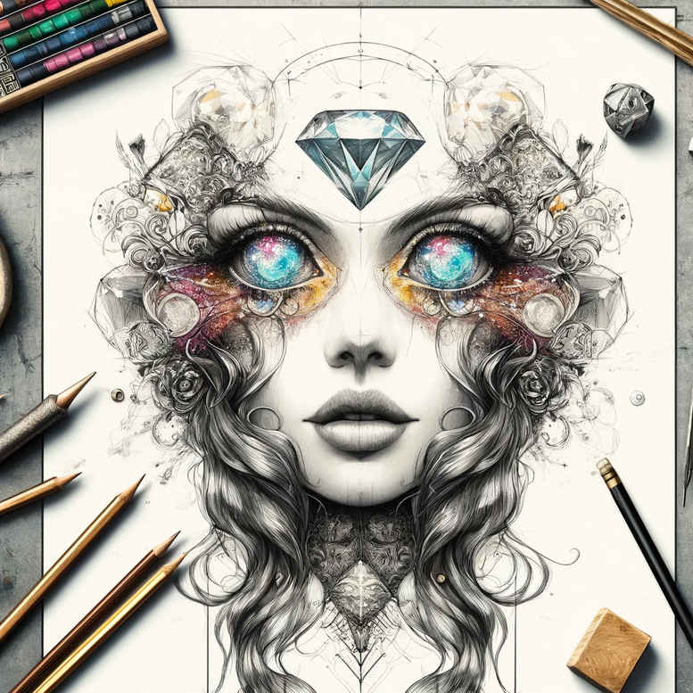 faces – tattoo design ideas free ai generated – color-precision – for-lower-arm – Gallery: faces-inkby-ai