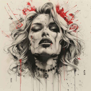 faces – tattoo design ideas free ai generated – seamless-blend – for-upper-arm – Gallery: faces-inkby-ai