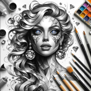frontal-face – tattoo design ideas free ai generated – depth-of-field – for-fingers – Gallery: faces-inkby-ai