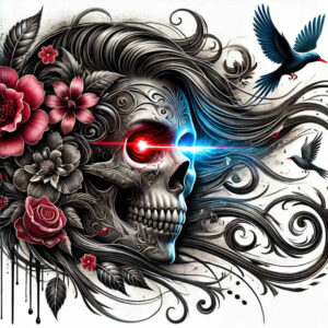 male-face – tattoo design ideas free ai generated – soft-contrast – for-biceps – Gallery: faces-inkby-ai