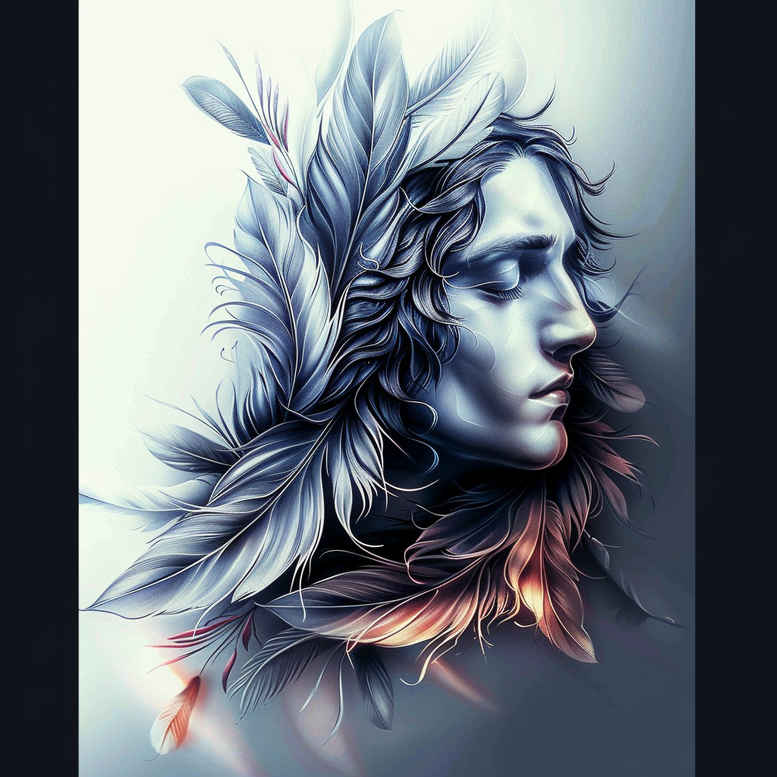minimalist-face – tattoo design ideas free ai generated – photorealistic-drawing – for-spine – Gallery: faces-inkby-ai