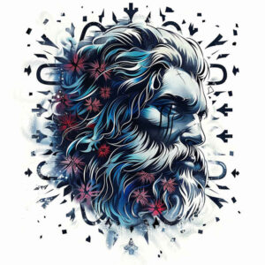 mystical-face – tattoo design ideas free ai generated – natural-blush – for-spine – Gallery: faces-inkby-ai