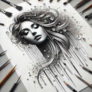 portrait – tattoo design ideas free ai generated – realistic-movement – for-shin – Gallery: faces-inkby-ai