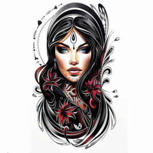 realistic-face-for-men – tattoo design ideas free ai generated – hyper-detail – for-lower-back – Gallery: faces-inkby-ai