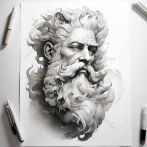 realistic-face-for-men – tattoo design ideas free ai generated – ink-precision – for-side – Gallery: faces-inkby-ai