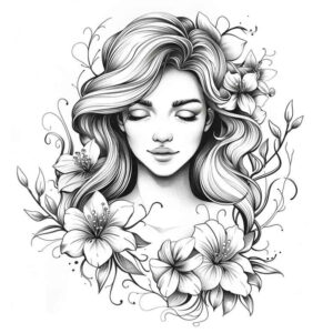 realistic-face-for-men – tattoo design ideas free ai generated – realism-tattoo – for-back-of-neck – Gallery: faces-inkby-ai