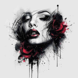 realistic-face – tattoo design ideas free ai generated – realistic-movement – for-upper-back – Gallery: faces-inkby-ai