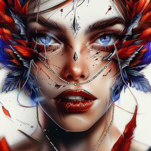 spiritual-face – tattoo design ideas free ai generated – fine-lines – for-toe – Gallery: faces-inkby-ai