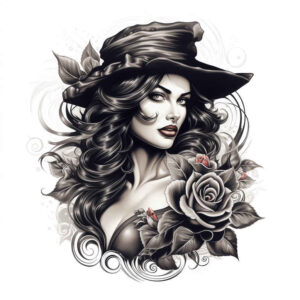 symbolic-face – tattoo design ideas free ai generated – lifelike – for-neck – Gallery: faces-inkby-ai