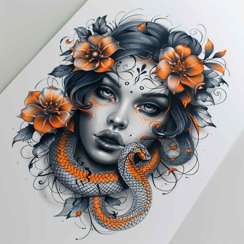 faces tattoo design ideas refined lines abstract for hip