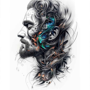 faces tattoo design ideas Realism blended gradients animal meaning courage