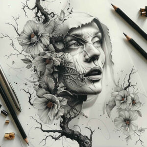 faces tattoo design ideas Realism portrait realism artistic flair for heel