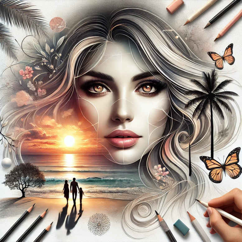 faces tattoo design ideas layered color artistic symbolising courage